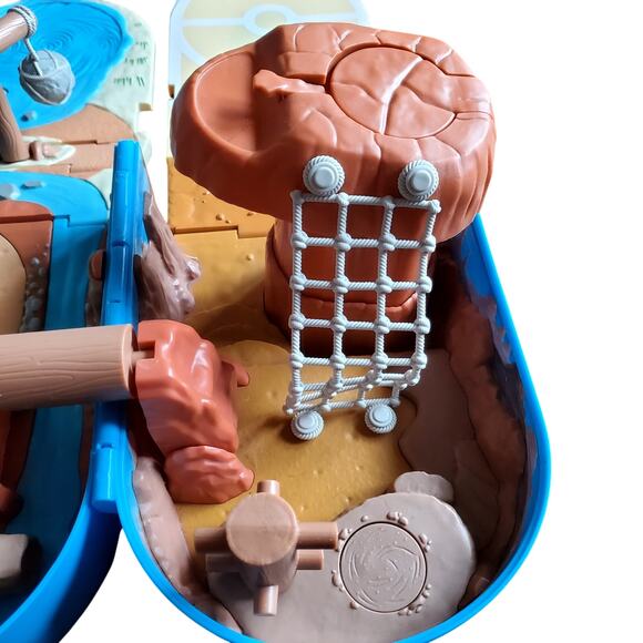 Pokemon Jazwares Blue Backpack Battle Arena Desert Incomplete Does Not Close - Picture 3 of 8